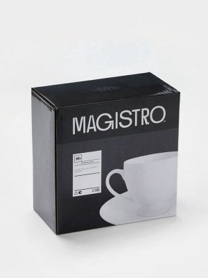 Чайная пара Magisto English tea party, 170 мл, фарфор, белая