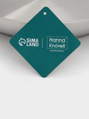 Сковорода Hanna Knövell, d=32 см, h=6 см, толщина стенки 0.6 мм, индукция, дно al+fe+al, нержавеющая сталь