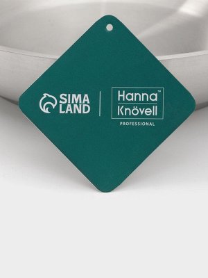 Сковорода Hanna Knövell, d=26 см, h=6 см, толщина стенки 0.6 мм, индукция, дно al+fe+al, нержавеющая сталь