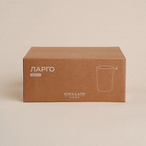 Набор стаканов стеклянный SL Home «Ларго», 300 мл, 8x10 см, цвет прозрачный