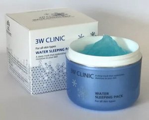 Ночная маска для лица "Вода" 3W CLINIC Sleeping Pack Water 100мл., ,