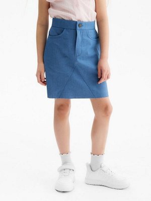 Юбка для девочки MINAKU: Jeans collection, цвет синий.