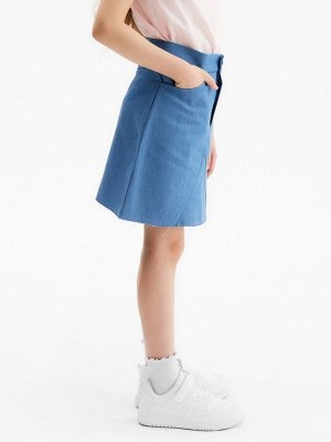 Юбка для девочки MINAKU: Jeans collection, цвет синий.