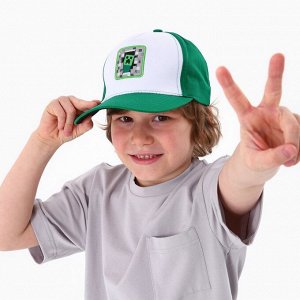 Кепка детская «Игра», зелёная, р-р 52-54, 5-7 лет