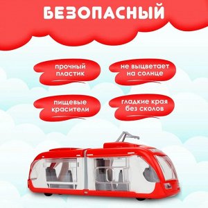 Трамвай со световым и звуковым эффектами (в индивидуальной коробке)