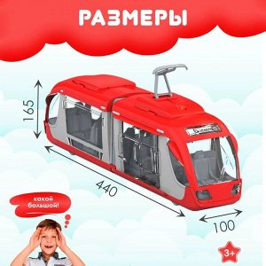 Трамвай со световым и звуковым эффектами (в индивидуальной коробке)
