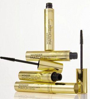 Wonder Match Тушь для ресниц удлинение и объем Intense Black, черная 7мл