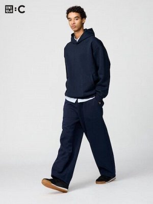 UNIQLO: C - широкие брюки прямого силуэта увеличенной длины - 69 NAVY