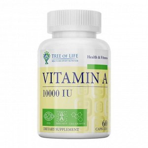 Витамин А TREE OF LIFE Vitamin A 10000 IU - 60 капс