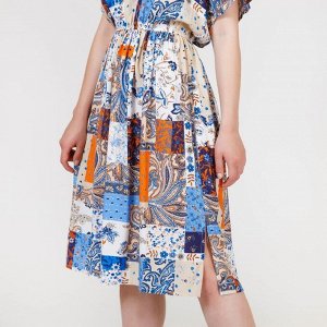 Платье женское, размер 42, рост 170 см, цвет цветной принт (арт. Y1158-0239 new)