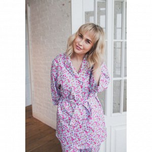 Рубашка женская KAFTAN "Flowers of dream", р-р 42-44, 80% хл., 20% п/э