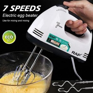 Электрический миксер, ручной, RAF Hand Mixer, 270 Вт, 7 скоростей
