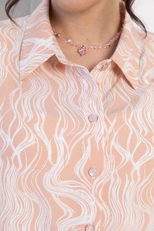 LT Collection Рубашка Таффи (персиковая) Б12911-29М