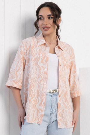 LT Collection Рубашка Таффи (персиковая) Б12911-29М