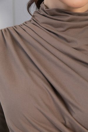 LT Collection Лонгслив Тайна сердца (коричневый) Б12929-7М
