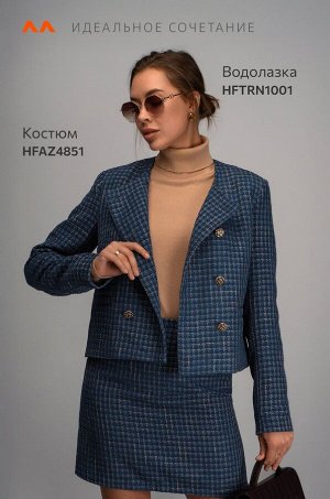 Женский твидовый костюм с юбкой Happyfox