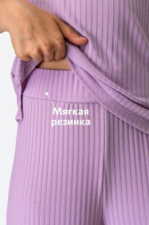 Летний костюм для девочки в рубчик-лапша Happyfox