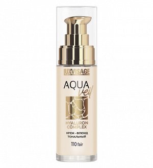 LUXVISAGE Крем-флюид тональный AQUA veil HYALURON COMPLEX тон 110 fair 30мл НОВИНКА 2025!