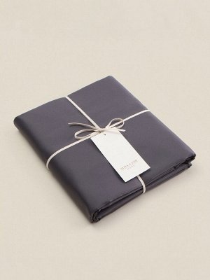 Простыня на резинке 300ТС SL Home Graphite 140*200+30 см, сатин, 100% хлопок