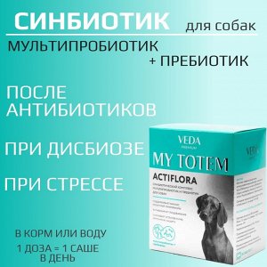 MY TOTEM ACTIFLORA синбиотический комплекс для собак, ШТУЧНО ПО 1 пакетику 1 гр