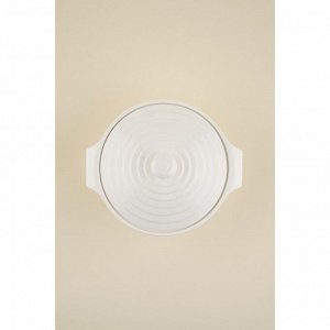Кастрюля SL Home «Санторини», 1.57 л, 24.5x21.5x8 см, жаропрочная керамика, белая