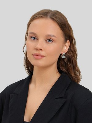 Серьги, набор 3 пары «Буквы», любовь, розовый в серебре