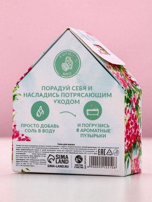 Соль для ванны с сухой пеной «Самой лучшей!», 300 г, аромат шоколада и мяты, Чистое счастье