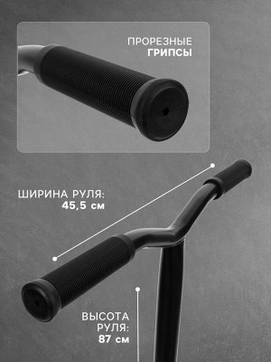 Самокат трюковой GRAFFITI Turn 23, колёса PU 100 мм, 85А, цвет чёрный