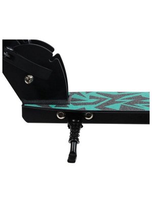 Самокат городской GRAFFITI Comfort Lux 145, колёса PU 145 мм, с передним амортизатором, ABEC 9 Carbon