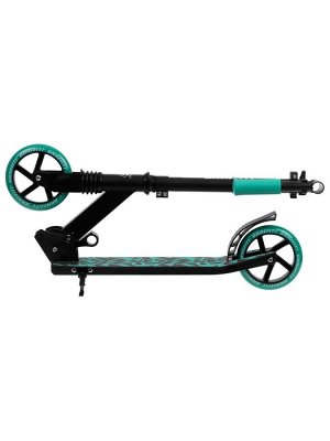 Самокат городской GRAFFITI Comfort Lux 145, колёса PU 145 мм, с передним амортизатором, ABEC 9 Carbon