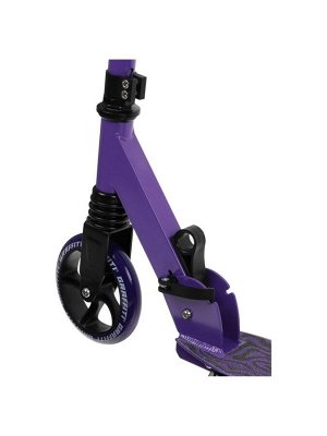 Самокат городской GRAFFITI Comfort Lux 145, колёса PU 145 мм, с передним амортизатором, ABEC 9 Carbon