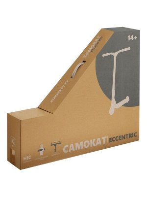Самокат трюковой GRAFFITI Eccentric 24, колёса PU 110 мм, HIC компрессия, ABEC 9 Chrome, цвет чёрный