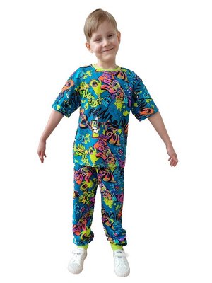 Детский костюм с брюками 33059 кулирка