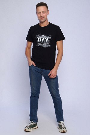 Футболка Варианты расцветки: черный
Ткань:  кулирка, Состав:  100% хлопок
Футболка мужская из натуральной хлопковой кулирки. На полочке принт. 

Таблица размеров и веса

Длина изделия: 72 (48), 72