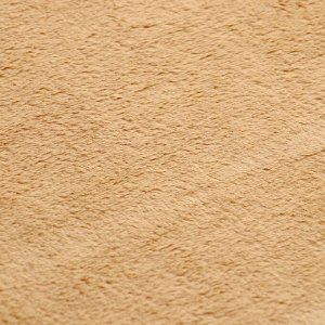 Ткань для рукоделия, мех, светло-коричневая, лоскут 50x50 см