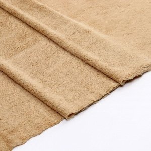 Ткань для рукоделия, мех, светло-коричневая, лоскут 50x50 см