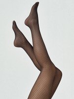 Колготки TULLE ROMBO 40 (Minimi)  фантазийные, с эффектом тюля и воздушным ажурным плетением