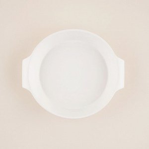 Форма для выпечки SL Home «Санторини», 2.2 л, 28.8x25.6x6 см, жаропрочная керамика, белая
