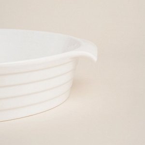 Форма для выпечки SL Home «Санторини», 2.2 л, 28.8x25.6x6 см, жаропрочная керамика, белая