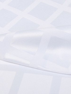 Скатерть "Этель" Geometry овал 150*220 +/-3см, цв.белый, пл. 192 г/м2, хл с ВГМО