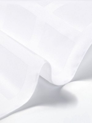 Скатерть "Этель" Geometry овал 150*220 +/-3см, цв.белый, пл. 192 г/м2, хл с ВГМО
