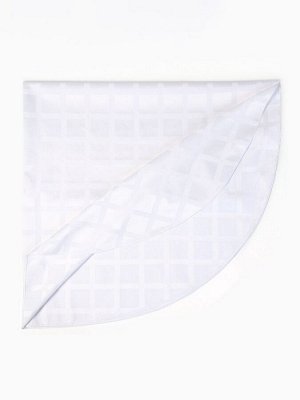 Скатерть "Этель" Geometry овал 150*220 +/-3см, цв.белый, пл. 192 г/м2, хл с ВГМО