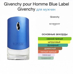 Мужские духи Givenchy Blue Label 50 мл. Оригинал