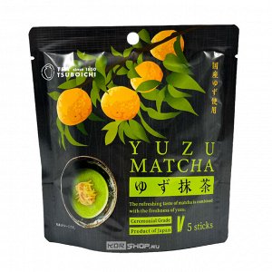 Напиток растворимый TSUBOICHI "Yuzu Matcha" освежающий 5 стиков, м/у 50г, 1/12