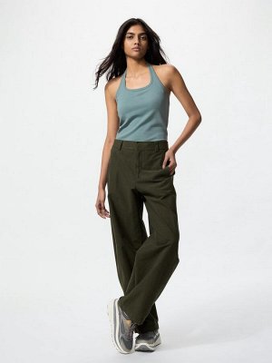UNIQLO - летний топ с чашечками - 01 OFFWHITE