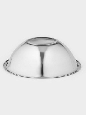 Миска из нержавеющей стали, 2,1 л, d=24 см, толщина 0,8 мм