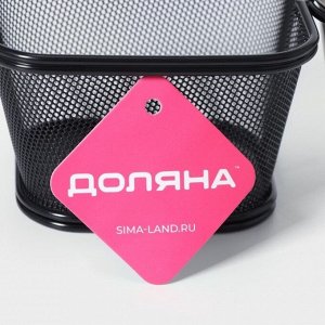 Корзинка для картофеля фри Доляна «Ночь», 13?11,3?8,3 см, с соусником d=5 см, цвет чёрный
