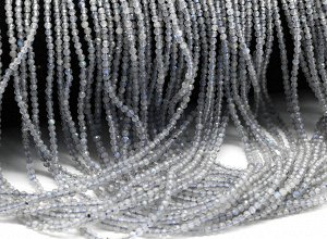 Бусины из лабрадора шарик гр.2мм, 38см, 170 бусин