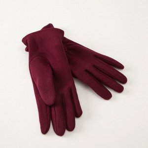 Перчатки женские MINAKU "Стиль", размер 17 , цвет бордо