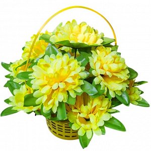 Корзина ритуальная, цвет желтый